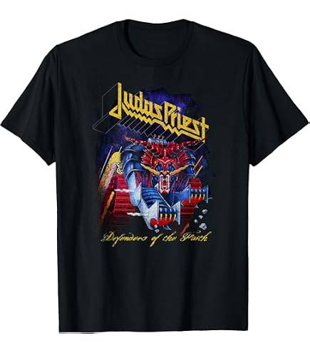 Amazon.com: Judas Priest Invincible Shield Red T-Shirt : Clothing